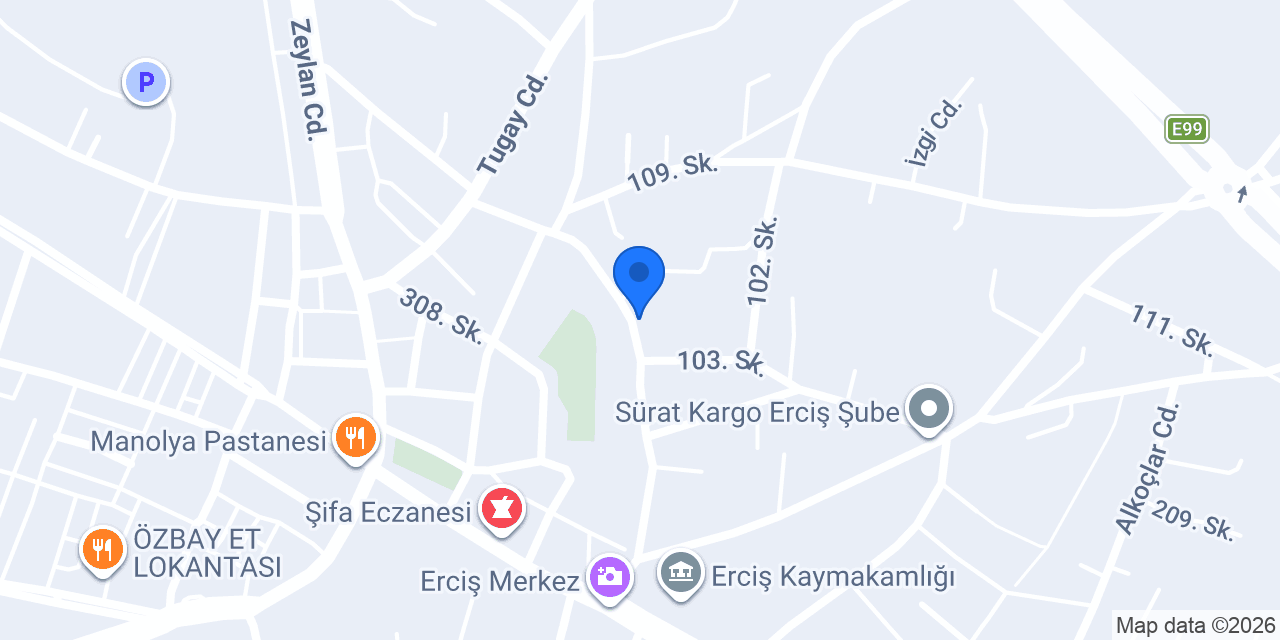 ERCİŞ MATBAA, REKLAM & ERCİŞ GAZETESİ konumu