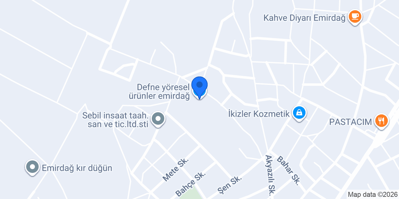 Defne yöresel ürünler emirdağ konumu