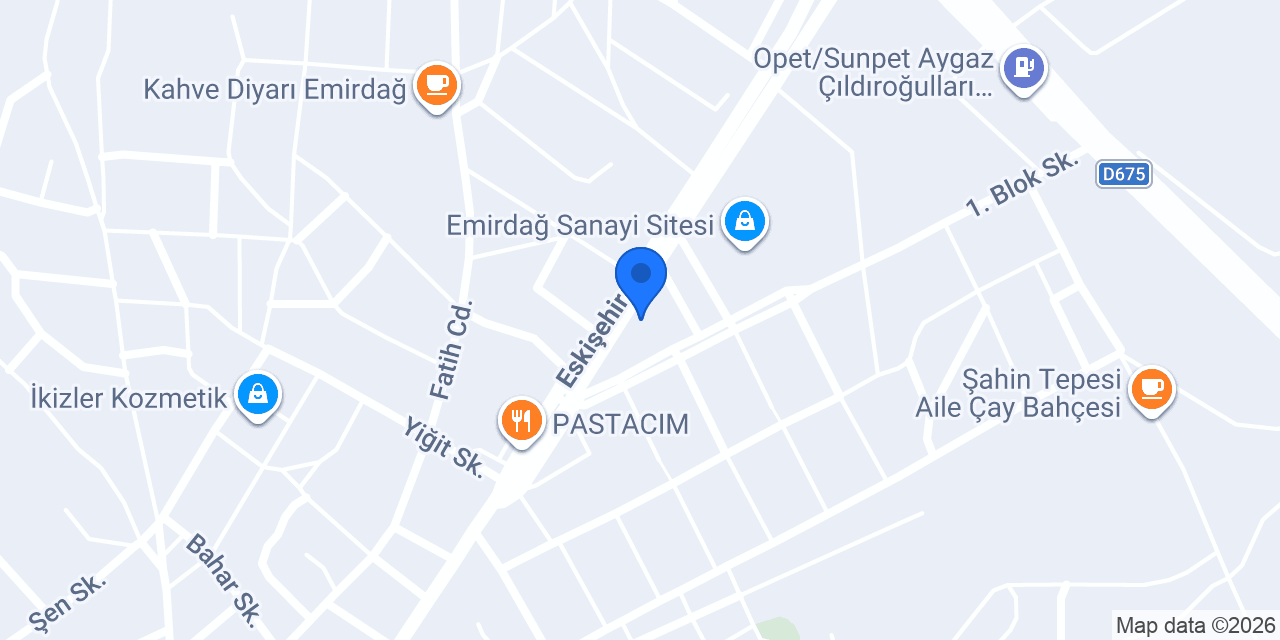 Emirdağ Emniyet Müdürlügü konumu