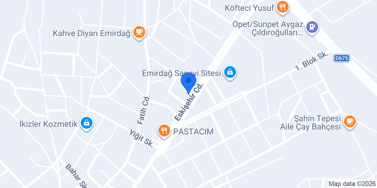 Uzman Pompa Emirdağ konumu