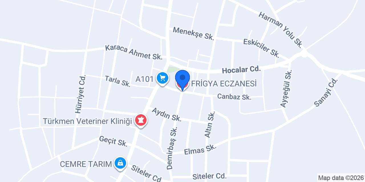 FRİGYA ECZANESİ konumu