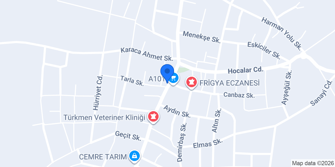 Halkbank İhsaniye Şubesi konumu