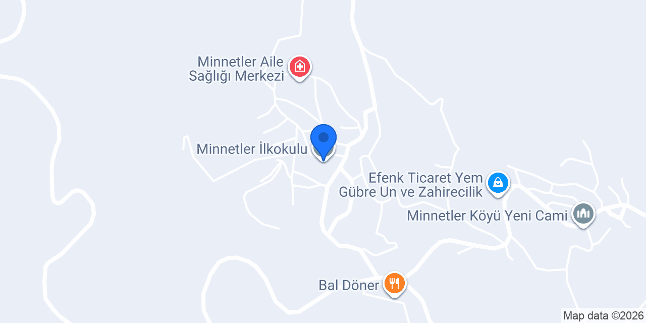 Minnetler İlkokulu konumu
