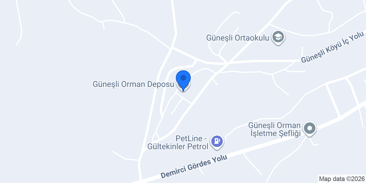 Güneşli Orman Deposu konumu