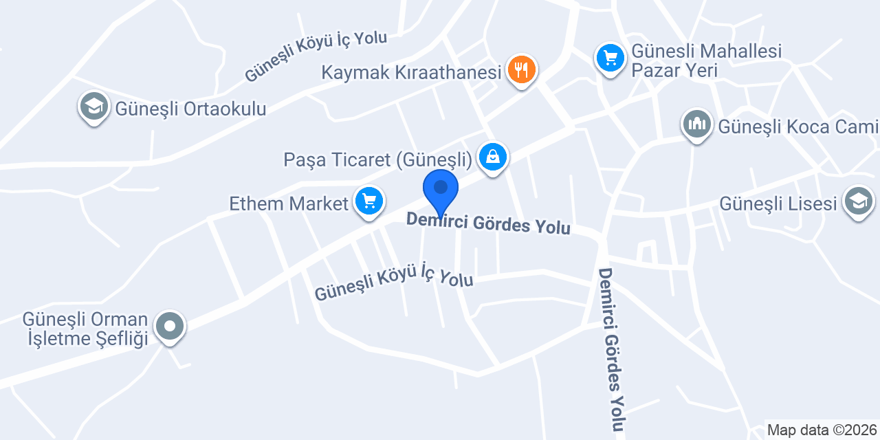 Hanyalı büfe konumu