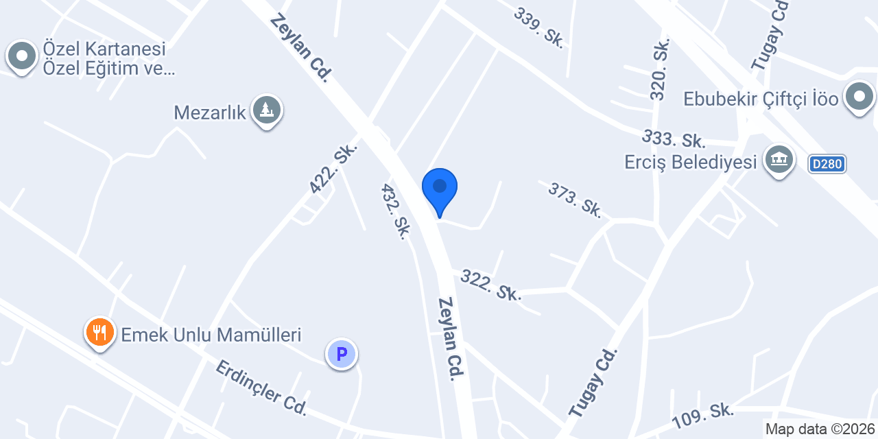 Van Erciş Dynobil Oto Ekspertiz konumu