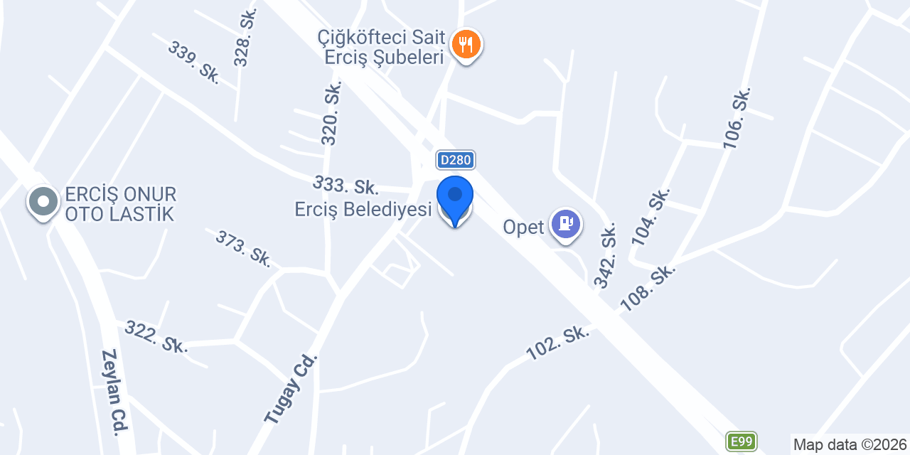 Erciş Belediyesi konumu