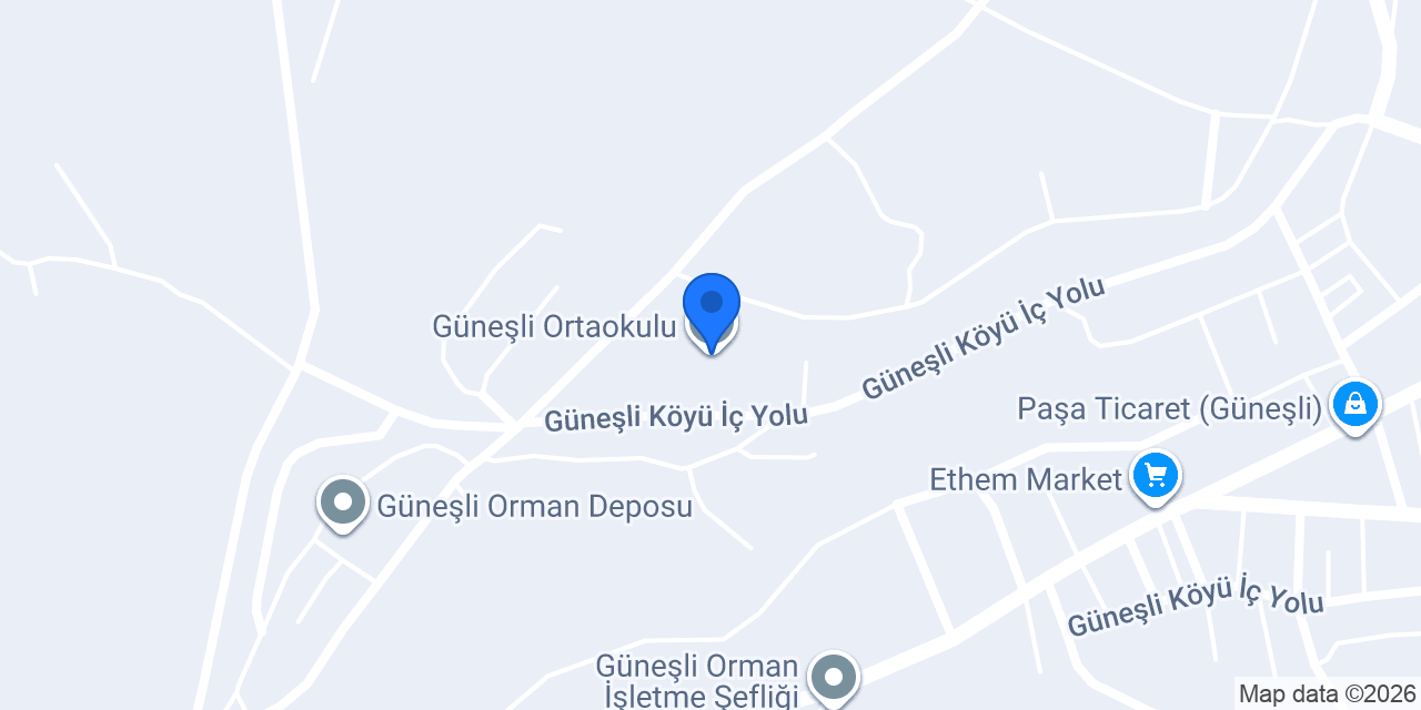 Güneşli Ortaokulu konumu