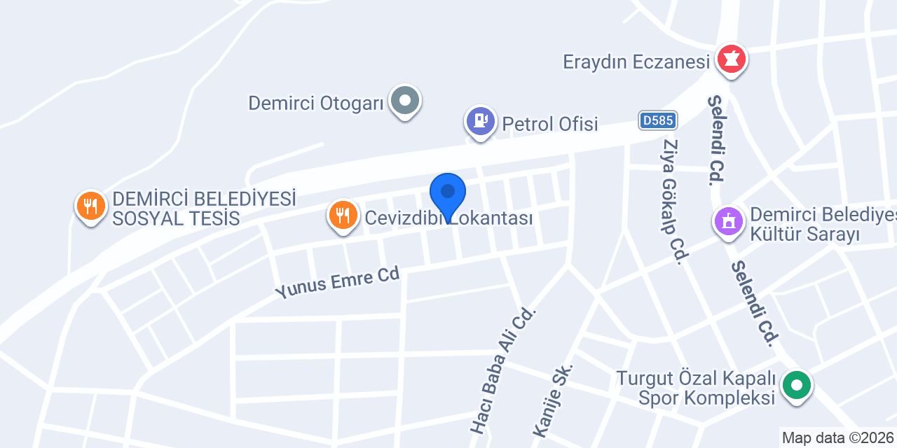 Demirci Hereke Halı - Fabrika konumu
