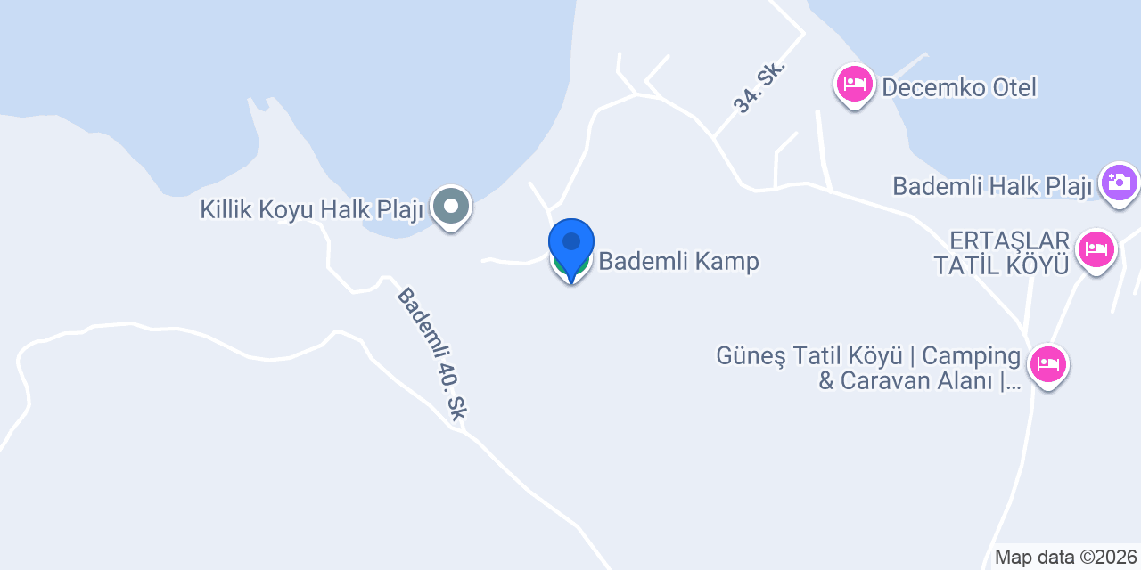 Bademli Kamp konumu