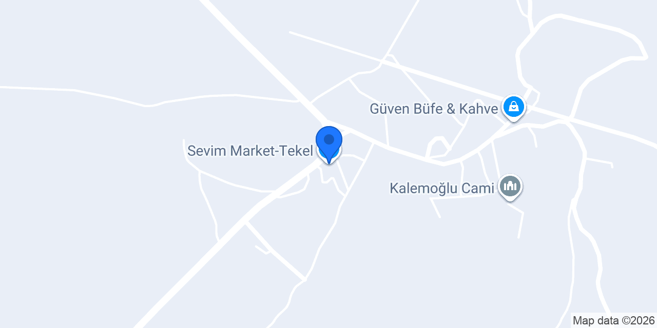 Sevim Market-Tekel konumu