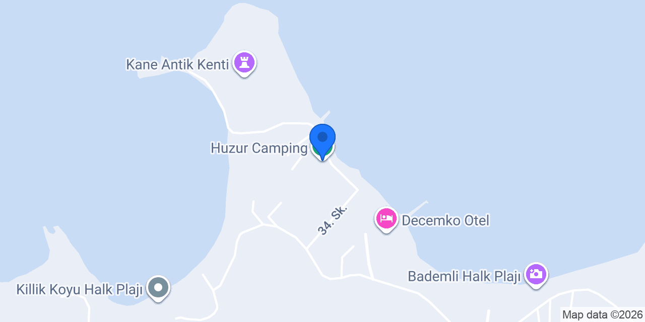 Huzur Camping konumu