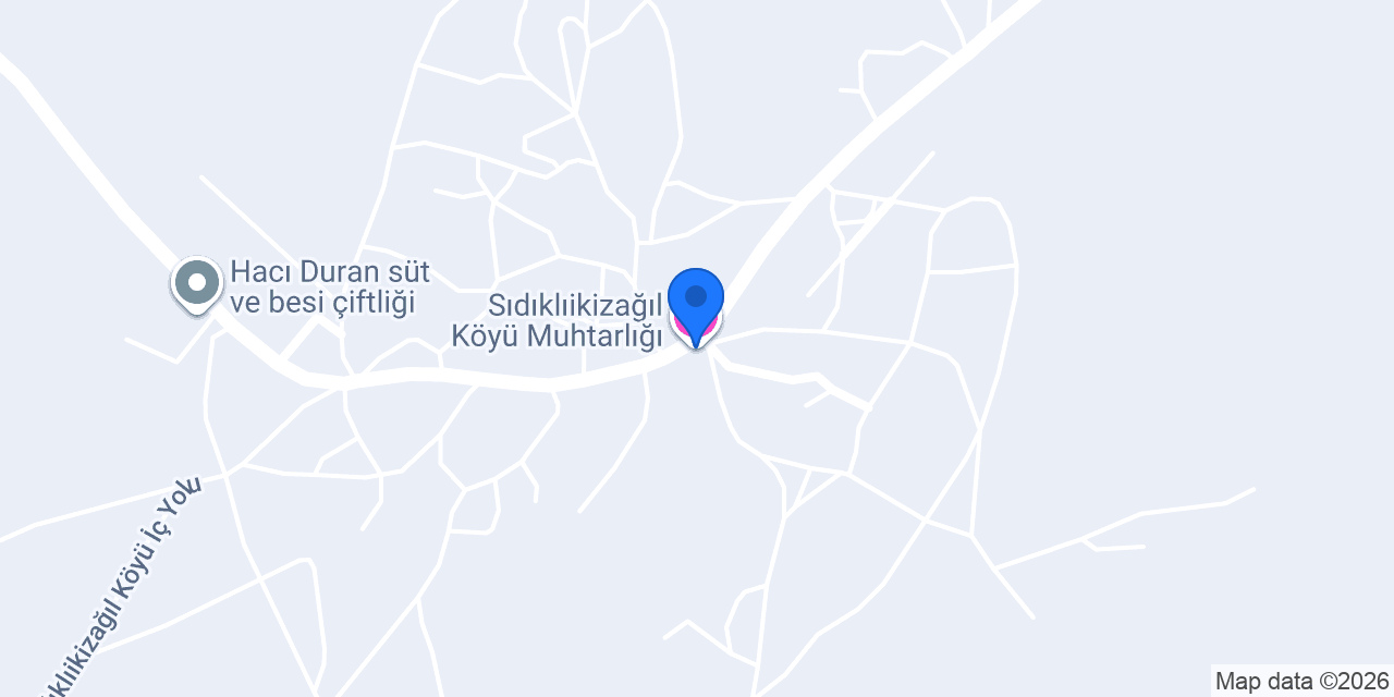 Sıdıklıikizağıl Köyü Muhtarlığı konumu