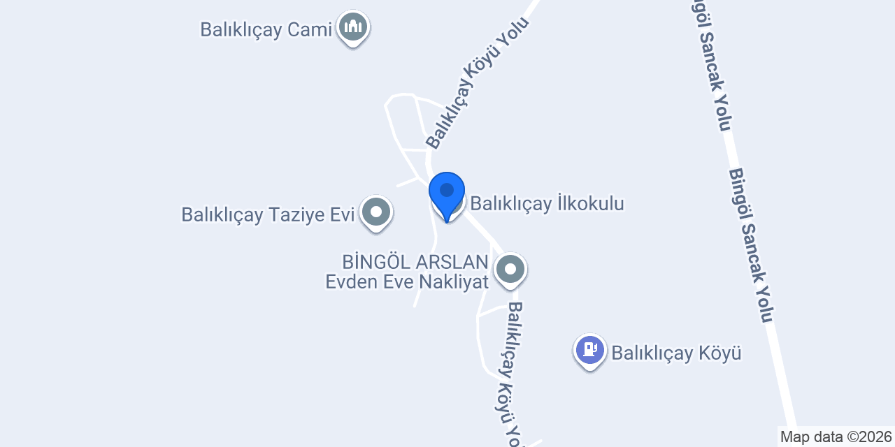 Balıklıçay İlkokulu konumu