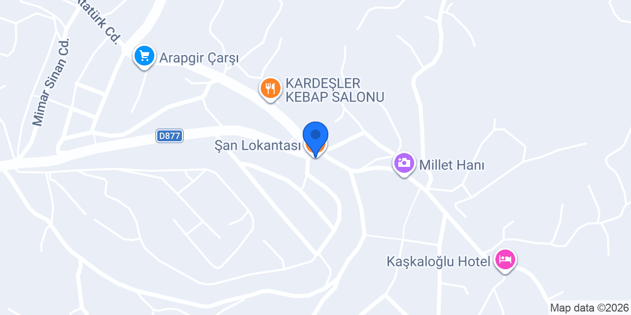 Şan Lokantası konumu