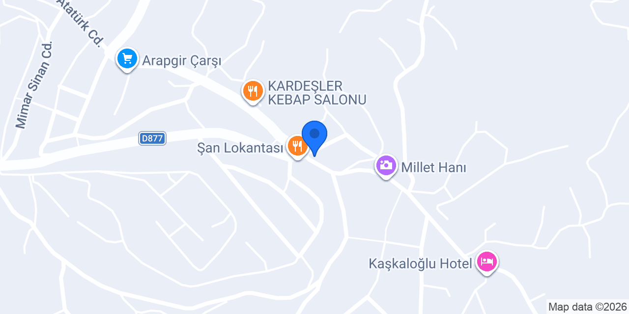 Arapgir Taksi konumu