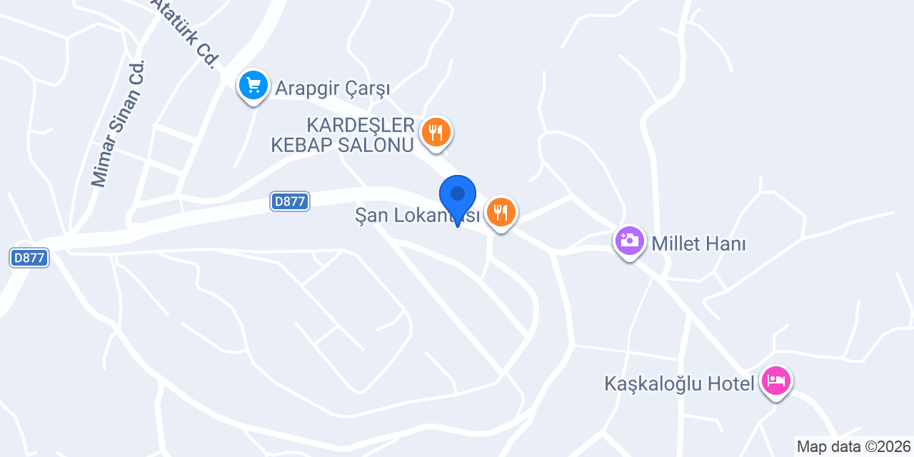 Ptt-arapgir Şubesi konumu