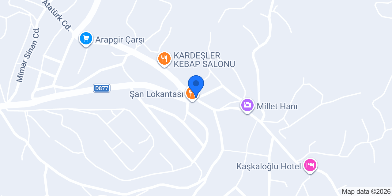 Hoşhanlı Kuyumculuk - Arapgir Şubesi konumu
