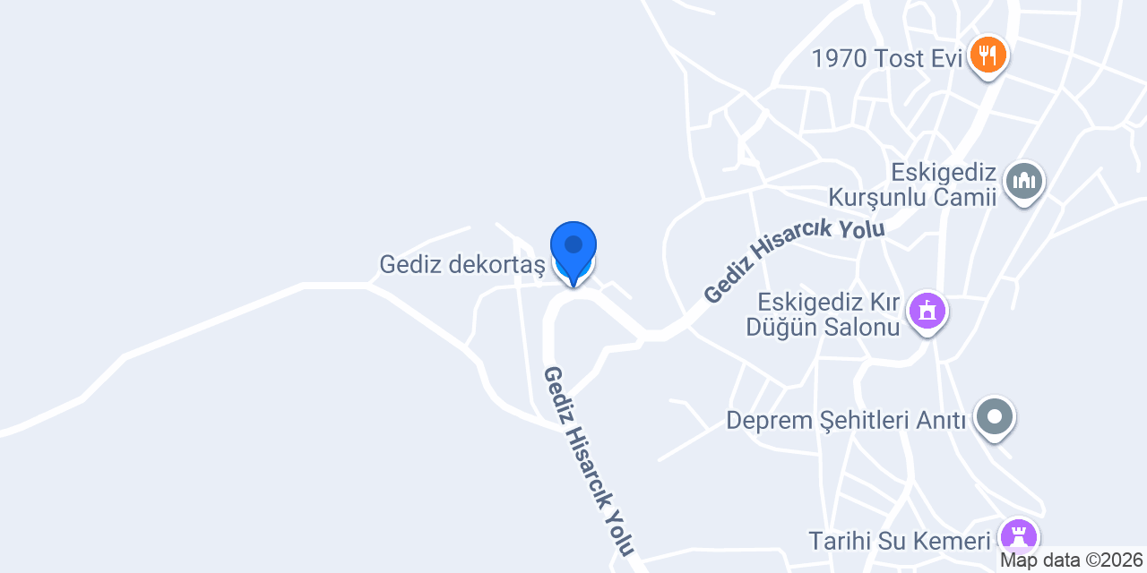 Gediz dekortaş konumu