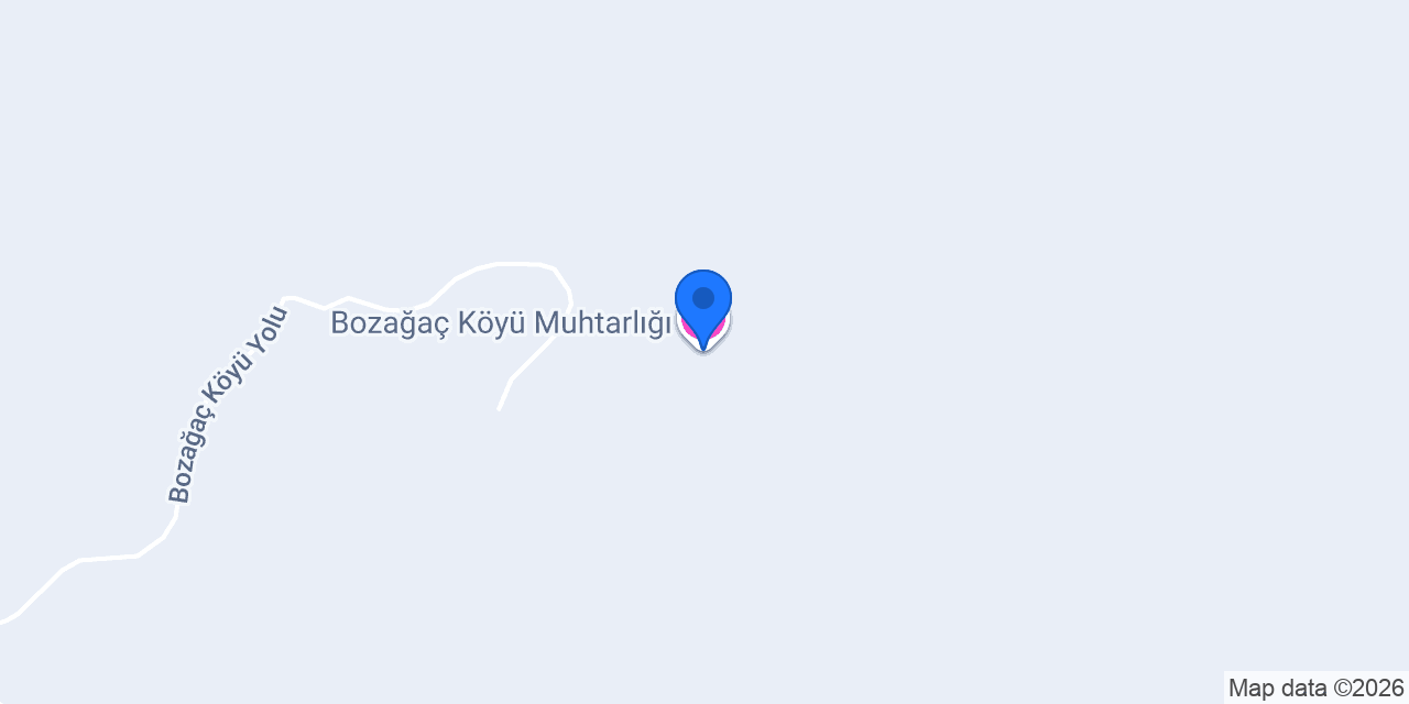 Bozağaç Köyü Muhtarlığı konumu