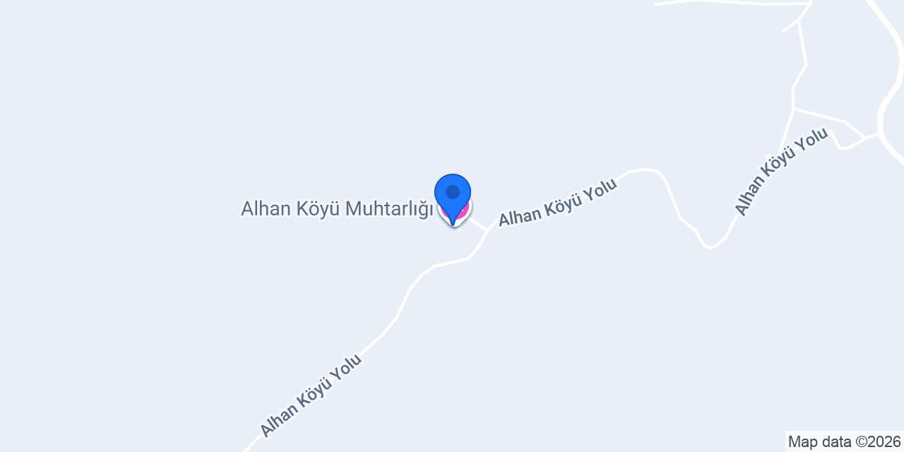 Alhan Köyü Muhtarlığı konumu