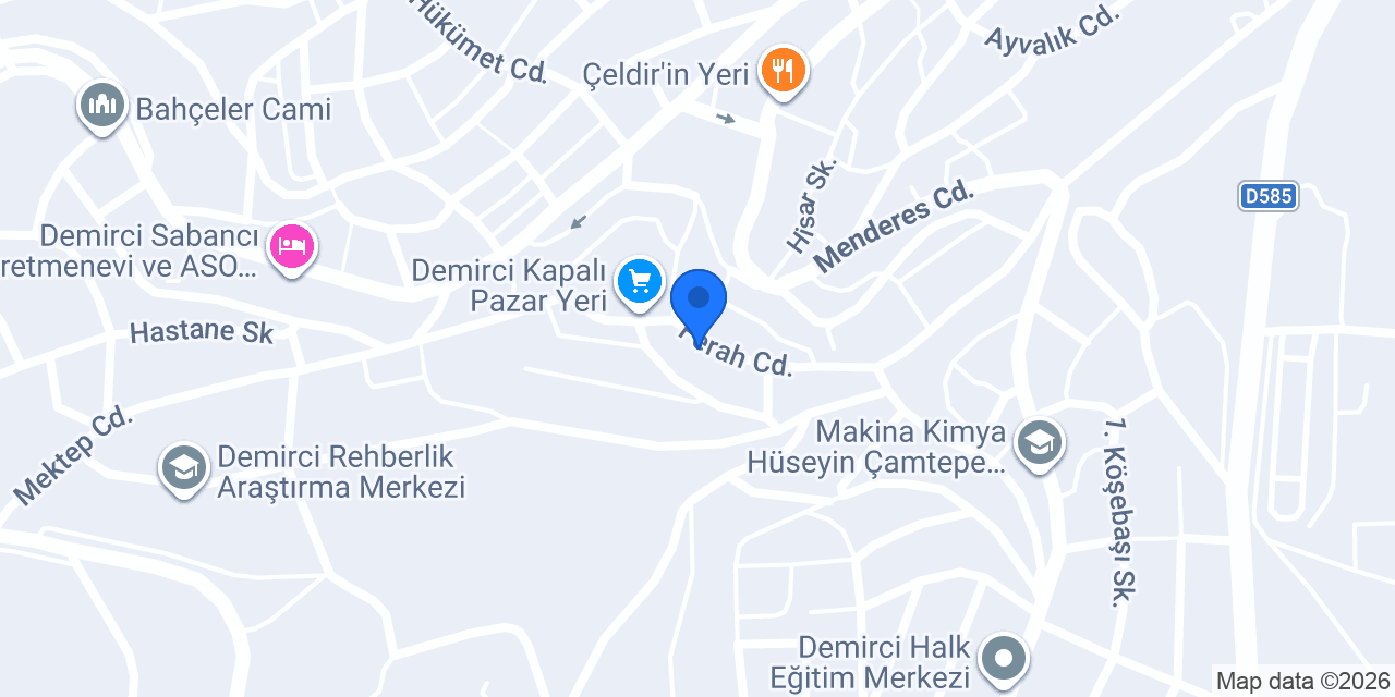 Çetiner Elektrik - Demirci konumu