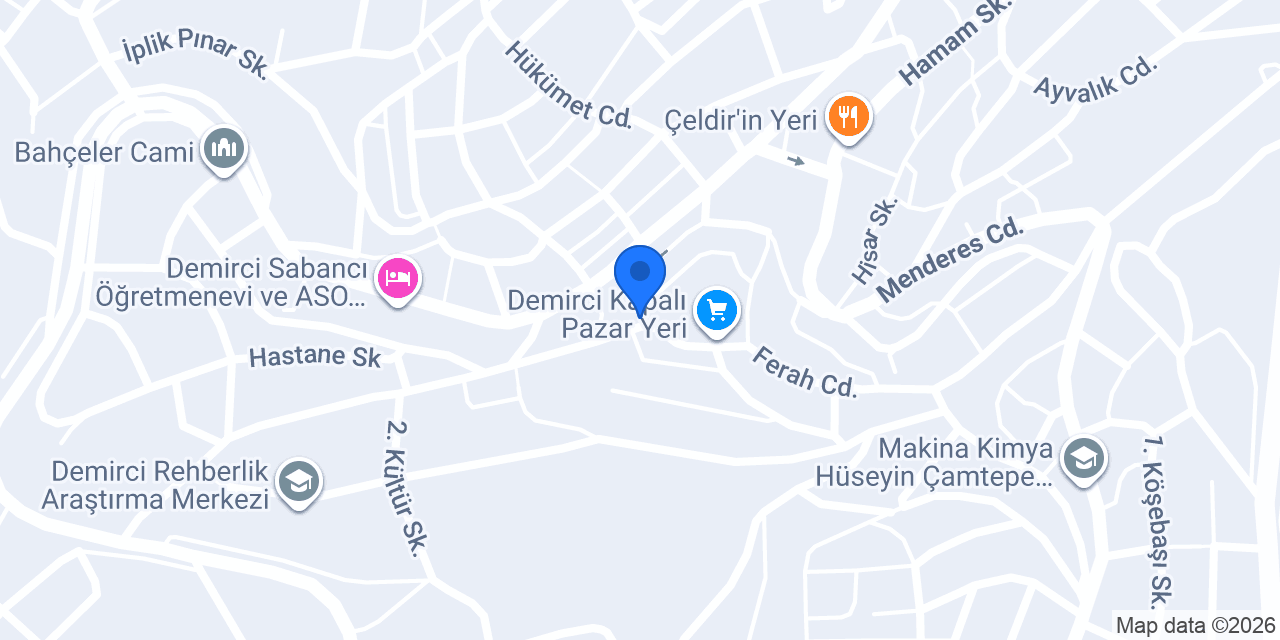 Batmaz demirci yufka konumu