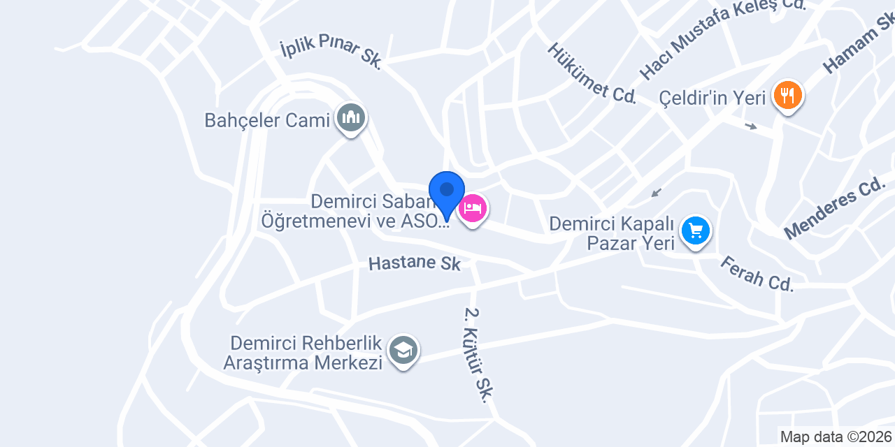 Halkbank Demirci Şubesi konumu