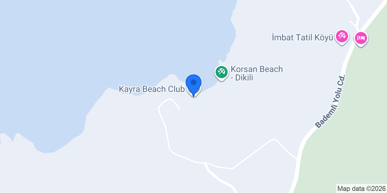 Kayra Beach Club konumu