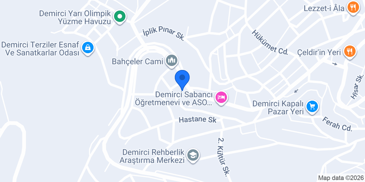Demirci İlçe Emniyet Müdürlüğü konumu