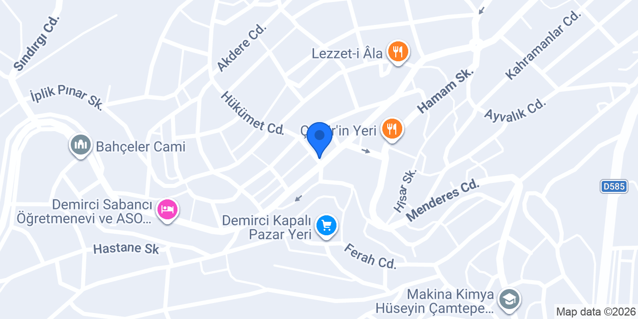 Diş Hekimi Hüseyin Çakmak konumu