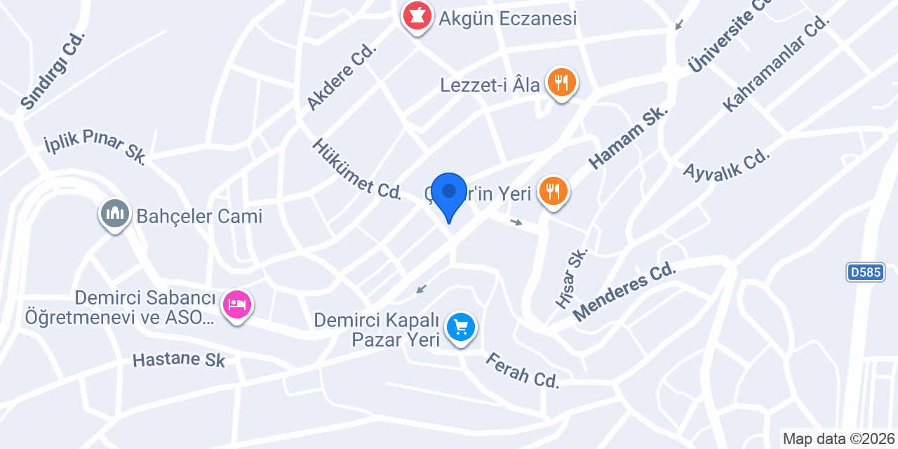 DEMİRCİ YÜN HALI konumu
