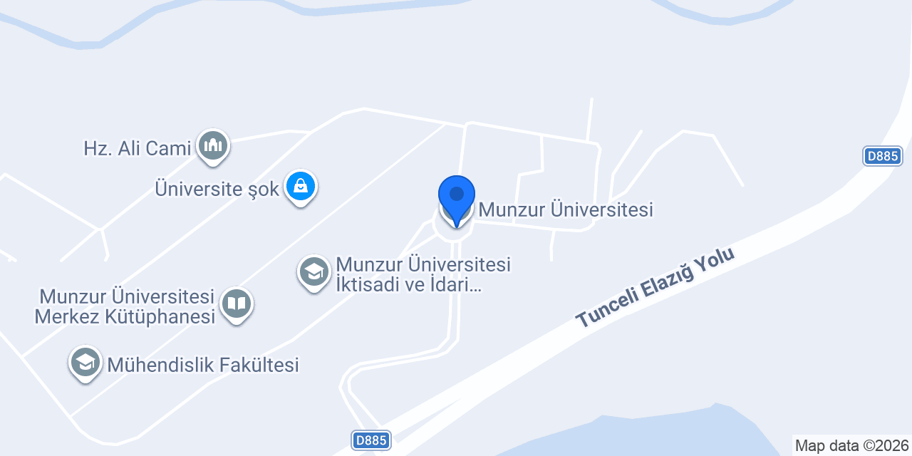 Munzur Üniversitesi konumu