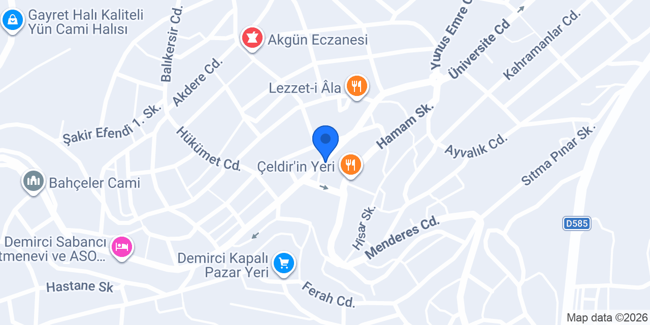 Demirci URS Doğalgaz konumu