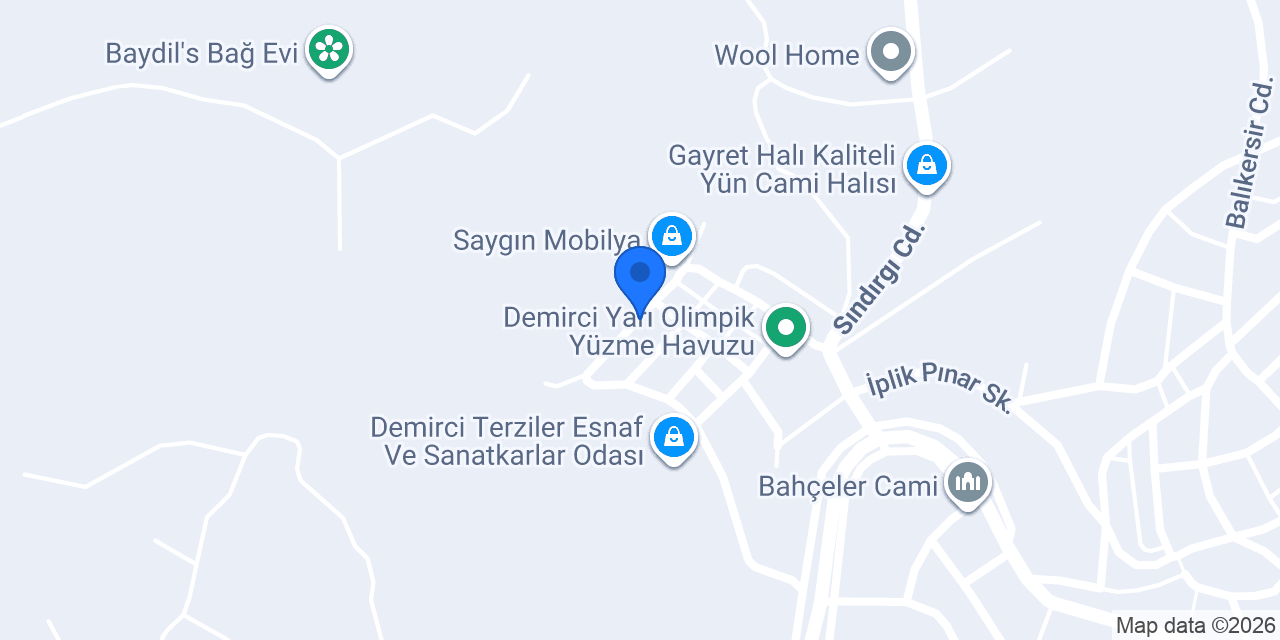 ÖZNE HALI TEKSTİL KİMYA konumu