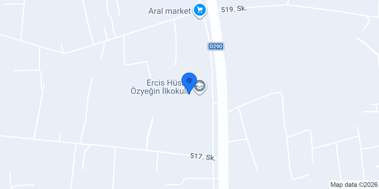 Erciş Hüsnü Özyeğin İlkokulu konumu