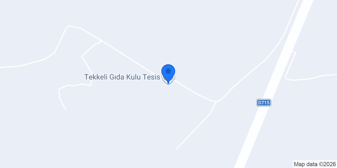 Tekkeli Gıda Kulu Tesis konumu