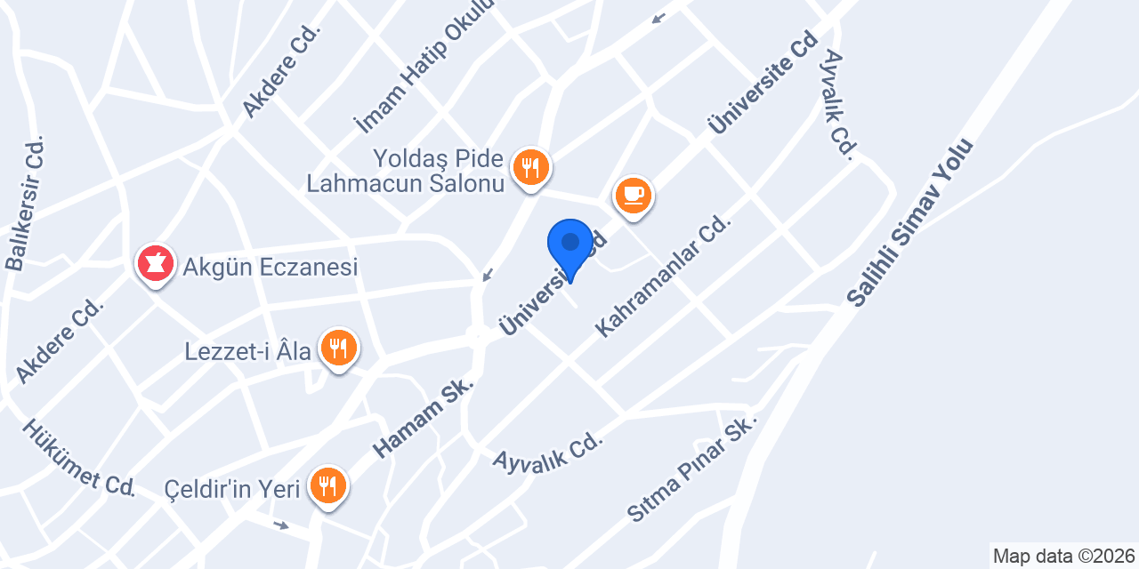 Sürat Kargo Demirci Şube konumu