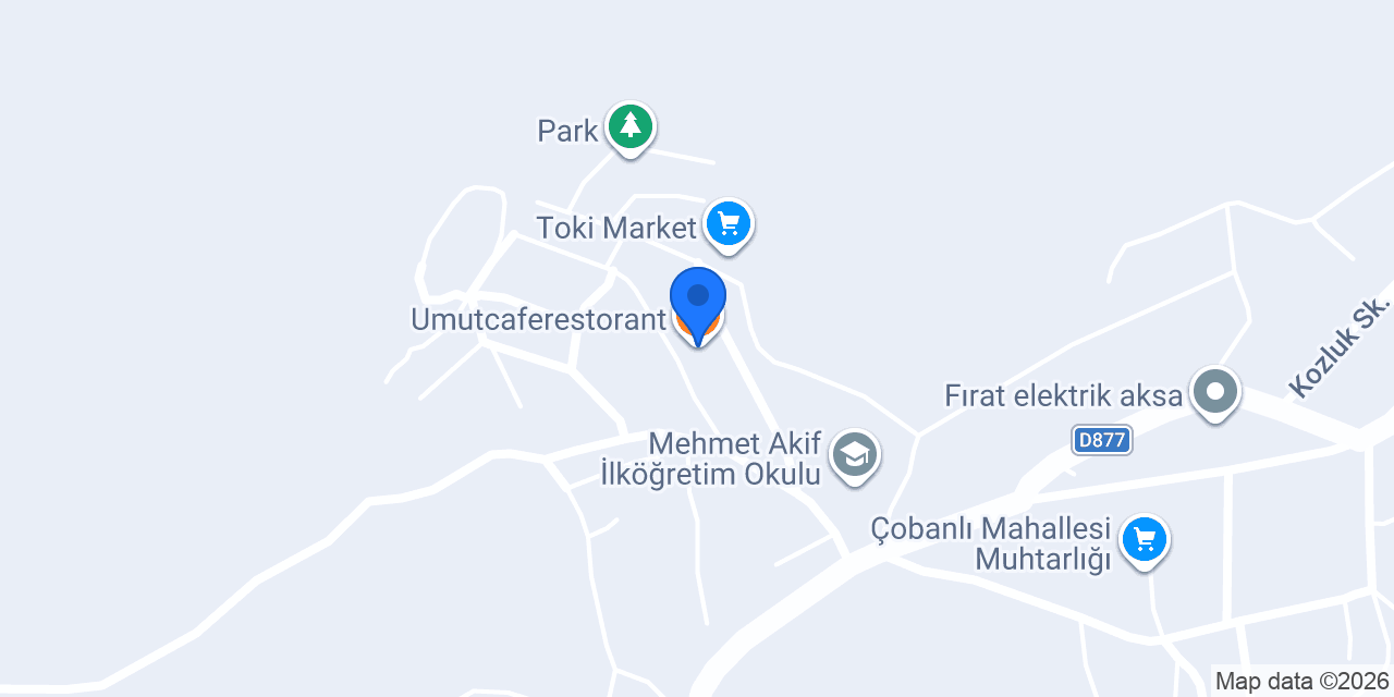 Umutcaferestorant konumu