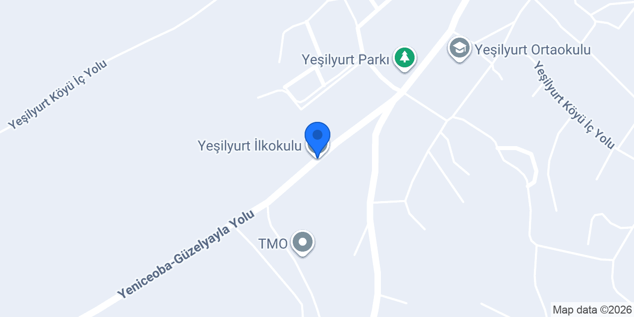 Yeşilyurt İlkokulu konumu