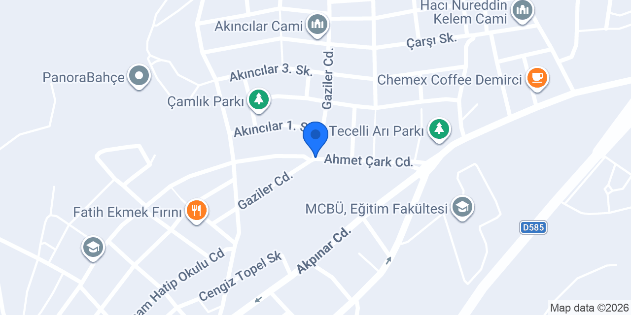 Demirci Ticaret Meslek Lisesi konumu