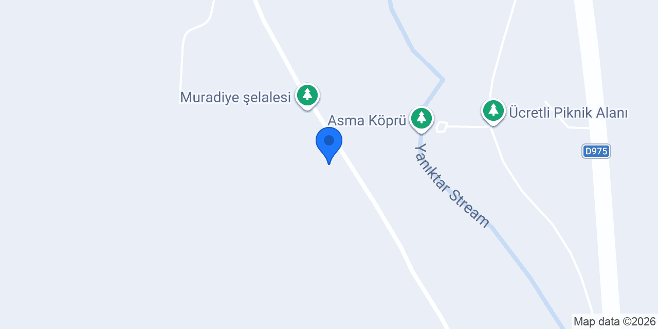 Muradiye şelalesi konumu
