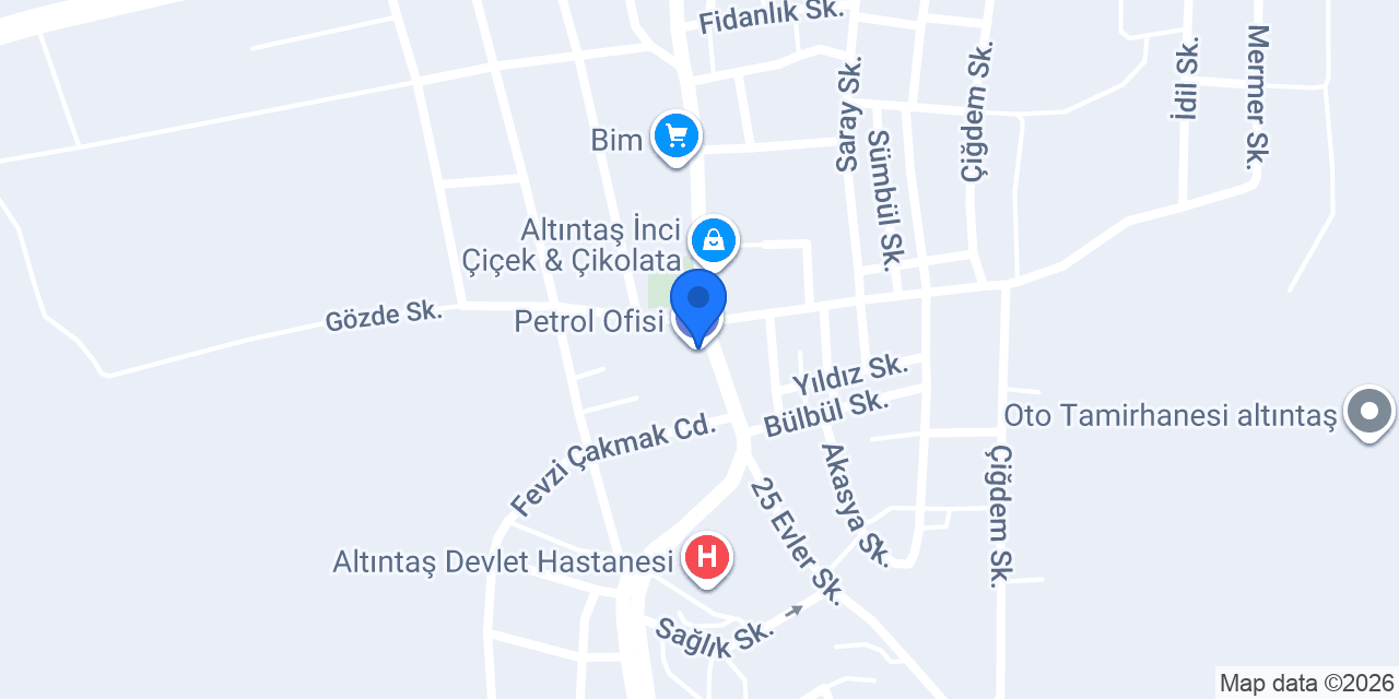 Petrol Ofisi konumu