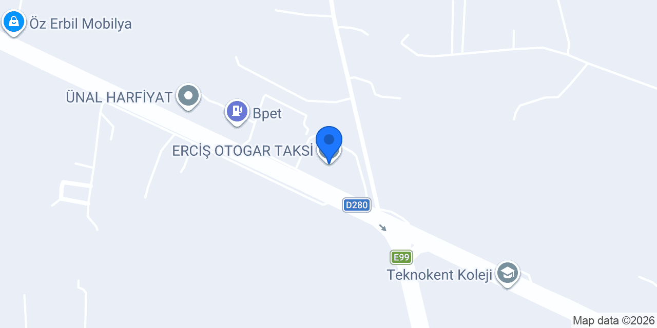 ERCİŞ OTOGAR TAKSİ konumu