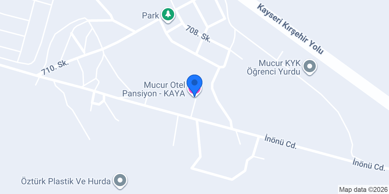 Mucur Otel Pansiyon - KAYA konumu
