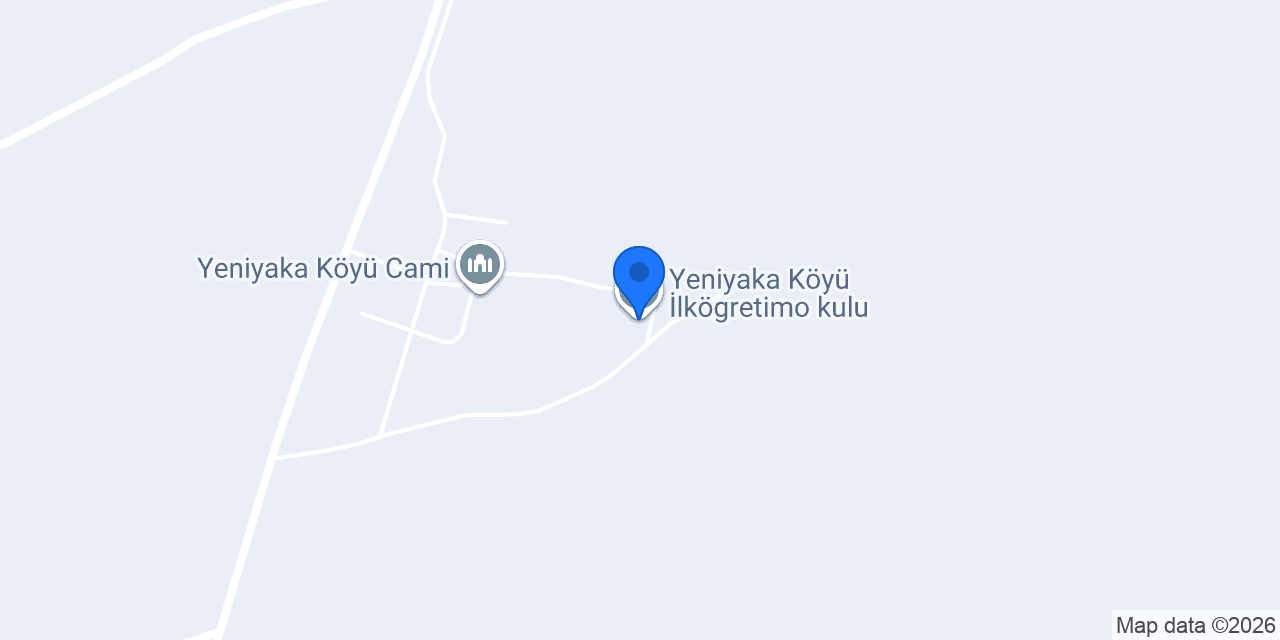 Yeniyaka Köyü İlkögretimo kulu konumu