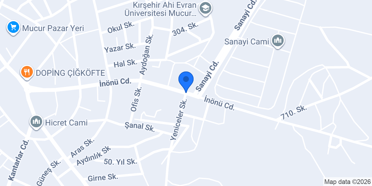 Abim Cafeterya konumu