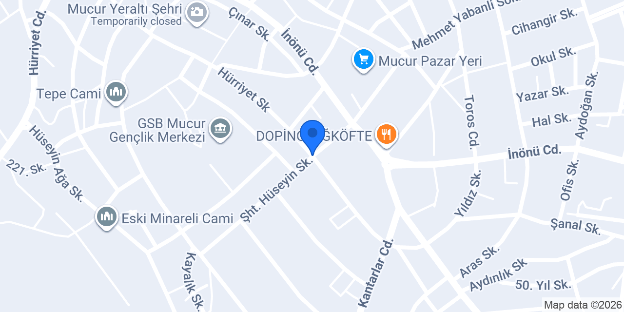 Mucur Erkek Öğrenci Yurdu konumu
