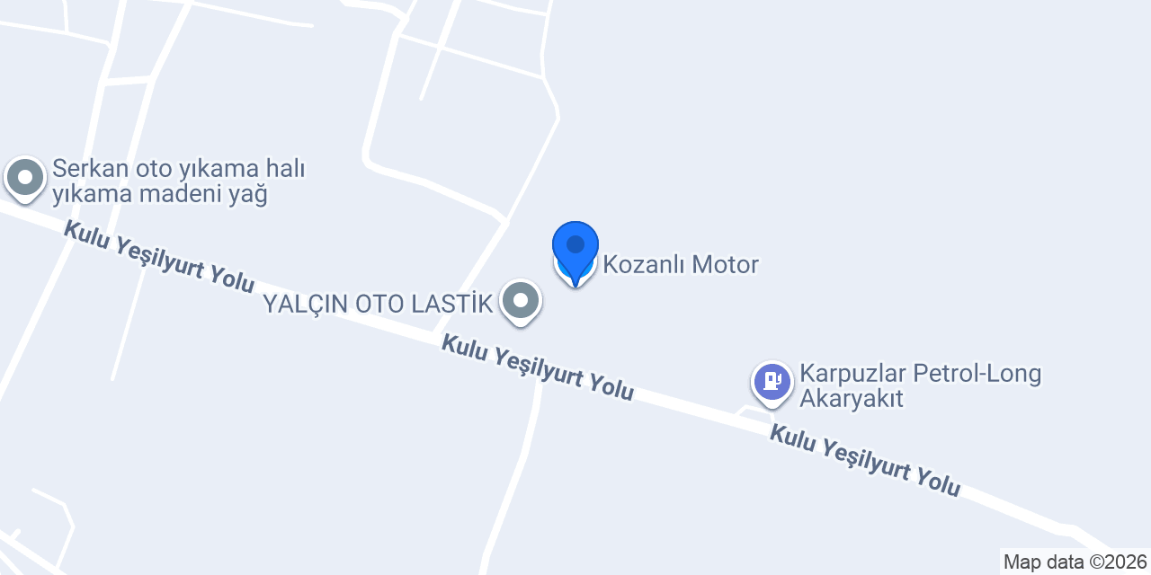 Kozanlı Motor konumu