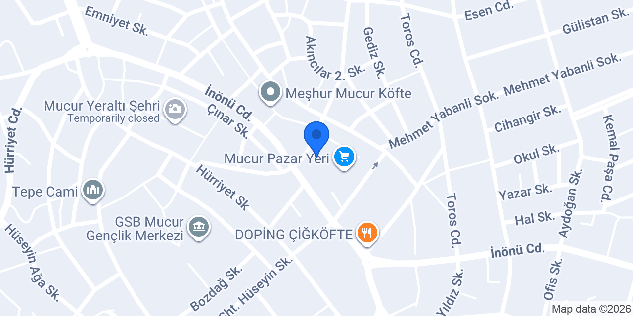MUCUR MAHİR CAN SİGORTA konumu